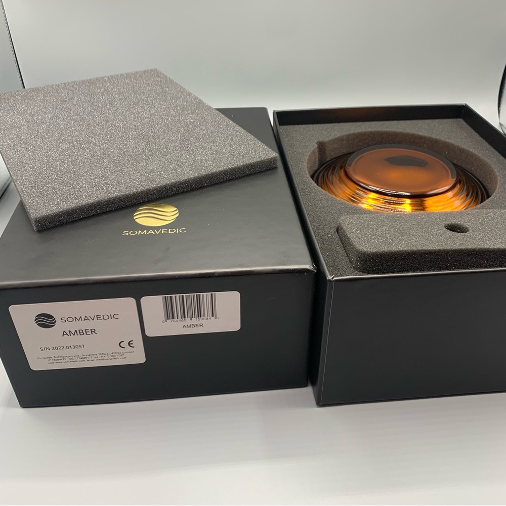 Somavedic Amber EMF 5G Effects Mitigation Water Structuring Device